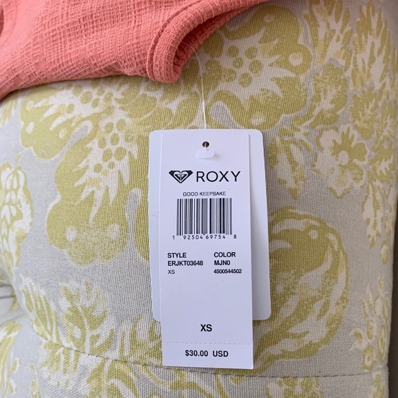 *NEW* Roxy Peach Cropped Tank Top - Picture 4 of 5